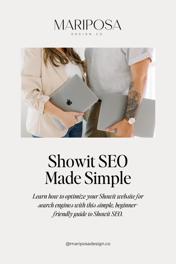 Showit SEO Made Simple